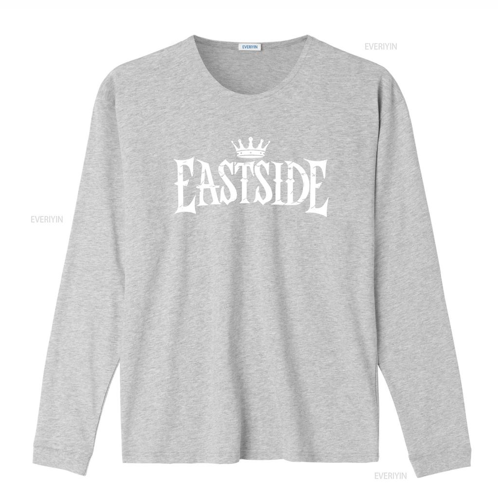 Eastside Graffiti T Shirt Adult with Gangsta Tattoo Style Design Urban Hip Hop Fashion vintage Washed homme Unisex Casual