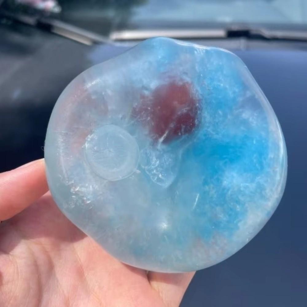 Slushie Fruit Slush Squishy Toy Fruit Smoothie Ice Cracked Crystal Ball Crispy Skin Ball  Portable