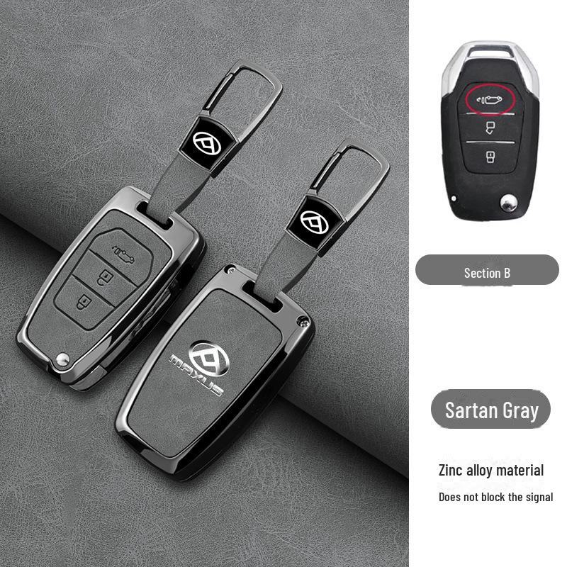 Capa de Chave SAIC Maxus D90 para Carro Maxus G50 2019 Feminino, Carcaça de Metal de Alta Qualidade com Fivela.