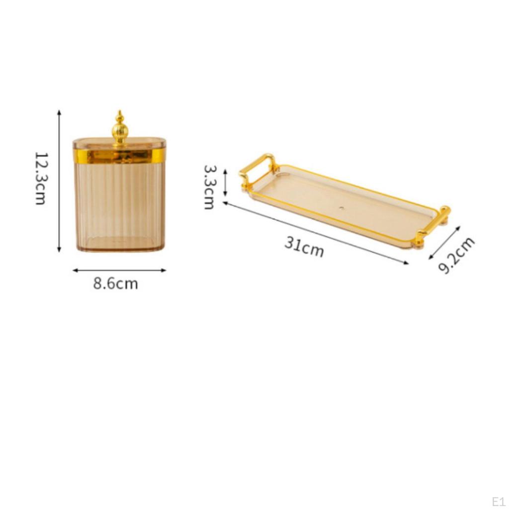 Seasoning Jar Set with Tray Light Luxury Design for Countertop, Pantry