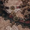Gothic Punk Steampunk Necklace Christmas Ribbon Lace Choker Collar Necklace