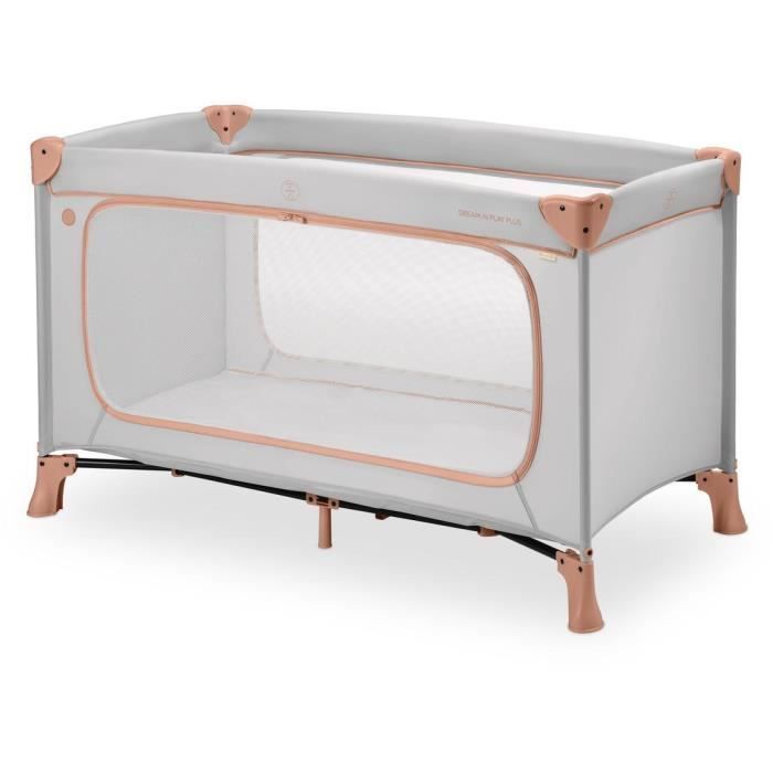 Lit de voyage - HAUCK - DREAM N PLAY PLUS - 60 x 120 cm - Dès la naissance - Pliable - Dusty Cork