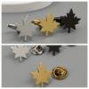 Maple Leaf Brooch Cufflinks Dual-use Creative Personality Casual Niche Light Luxury Suit Coat Accessories