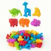 1 Set Kids Color Sorting Bowl Toy Educational Preschool Learning Animal Learning Counting Matching Game with Rainbow Bowls Color Classification