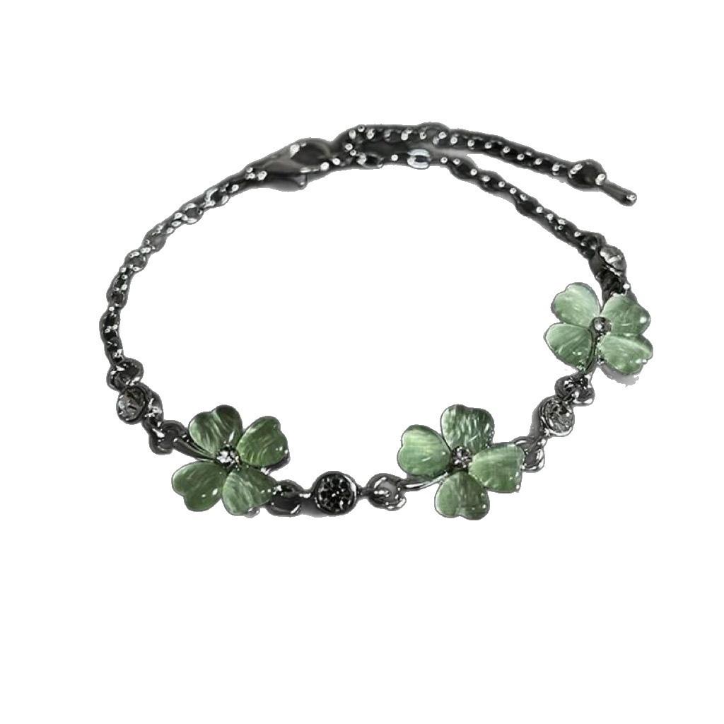 Opal Four-leaf Clover Lucky Bracelet