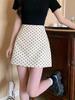 Jian Man Ni Women's High-Waisted Polka Dot A-Line Skirt - Casual and Versatile Hip-Hugging Summer Skirt