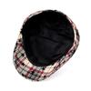 Y2k Plaid Women's Beret Vintage Painter Cap Trend Newsboy Cap  Streetwear
