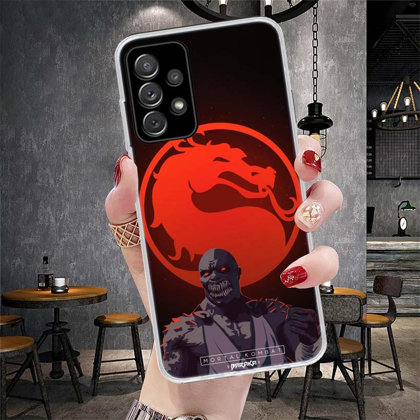 Scorpion Zero Sub Mortal Kombat Měkký kryt na telefon Pro Samsung Galaxy A13 A14 A15 A16 A17 A53 A54 A55 A56 A57 A33 A34 A35 A36 A37 A