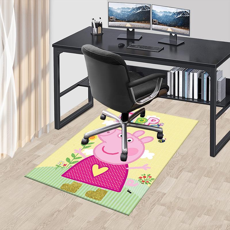 1pc Peppa Pig Family Adventure Carpet for Playroom Bedroom Living Room Sofa Home Decor,kids Game Area Rug Non-slip Floor Mat Y723132