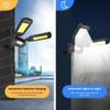 Solar Lamps Garden Villa Smart Illuminate Motion Sensor Weatherproof Wide Angle Wall Lights COB Powered Outdoor IP65 Waterproof