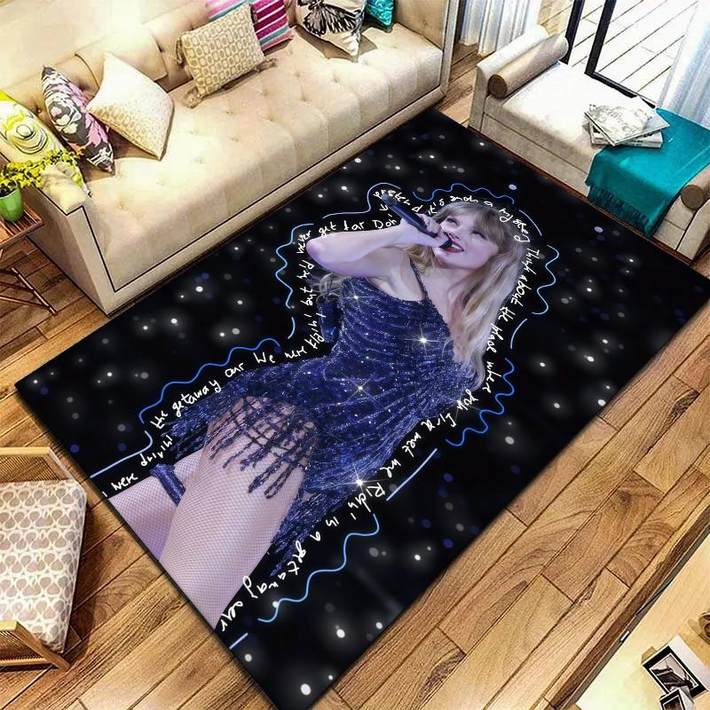 Taylor Swift Carpet Rug for Living Room Bedroom Home Sofa Decoration,Kids play Nonslip Floor Mat