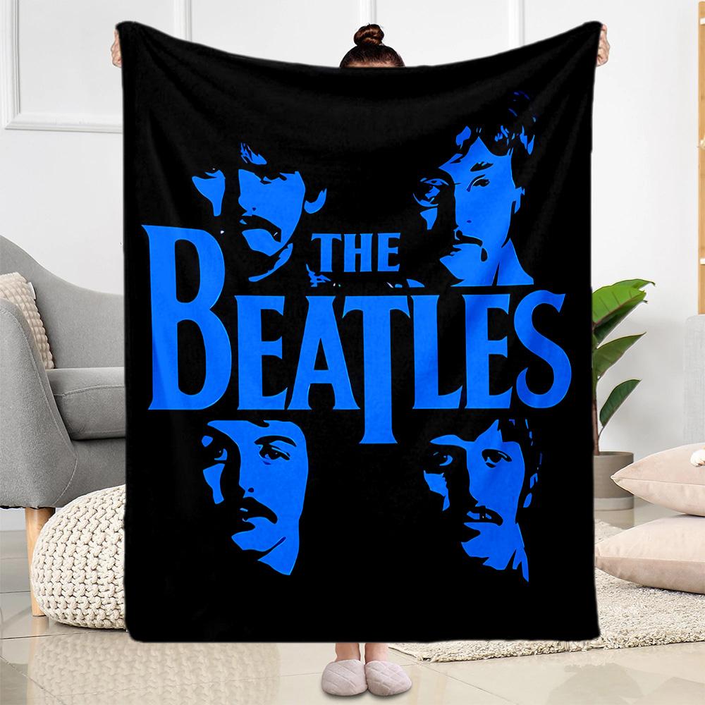Beatles Space Blanket Soft & Cozy Suitable for Bed Picnics Bedding Four Seasons Multipurpose Modern Gift for Travel Home Birthdays