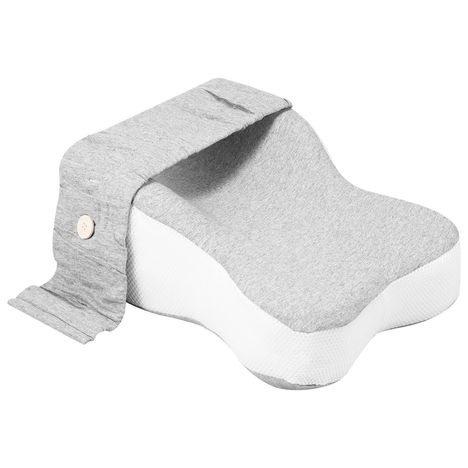 

Подушка для ног из пены с эффектом памяти, подушка для сна на коленях, ортопедическая, для спины, для поддержки тазобедренного сустава, мягкая, эргономичная, для поддержки ног серый