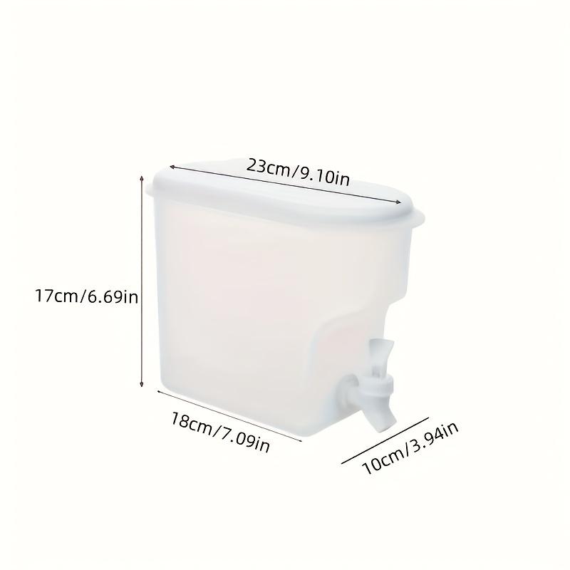 1pc Refrigerator Beverage Dispenser with Faucet Modern Minimalist Design, Suitable for Lemonade, Juice, Tea Durable PP Material,