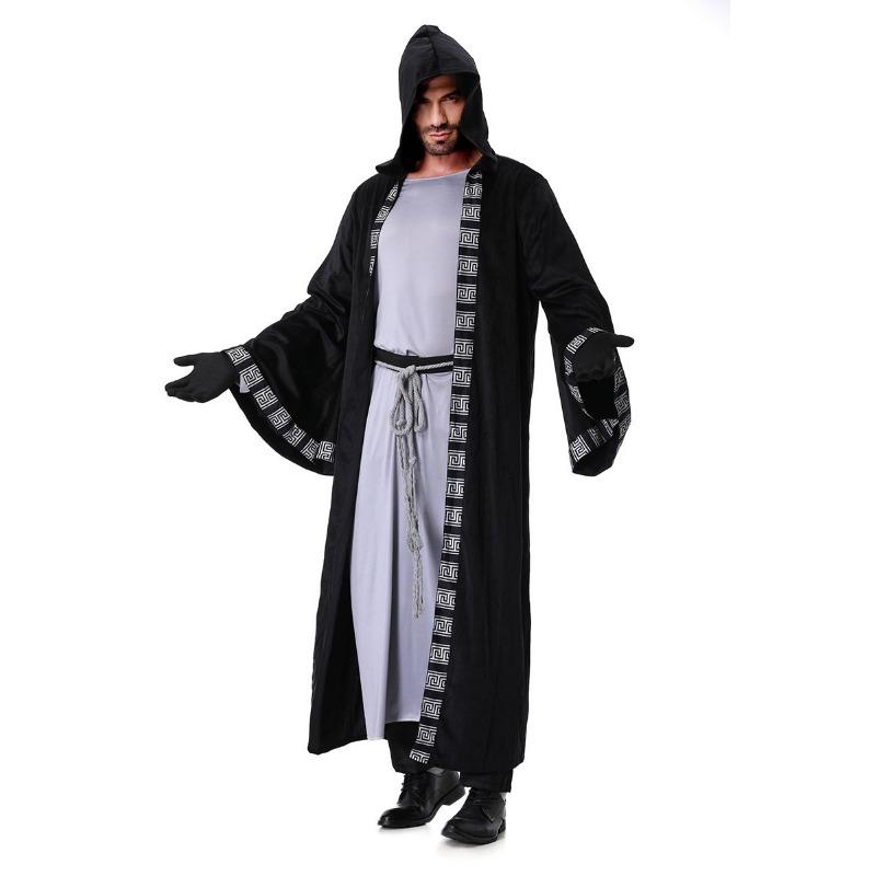 Halloween Wizard Male Female Black Vampire Female Witch Dark God Demon Spell Couple Uniform