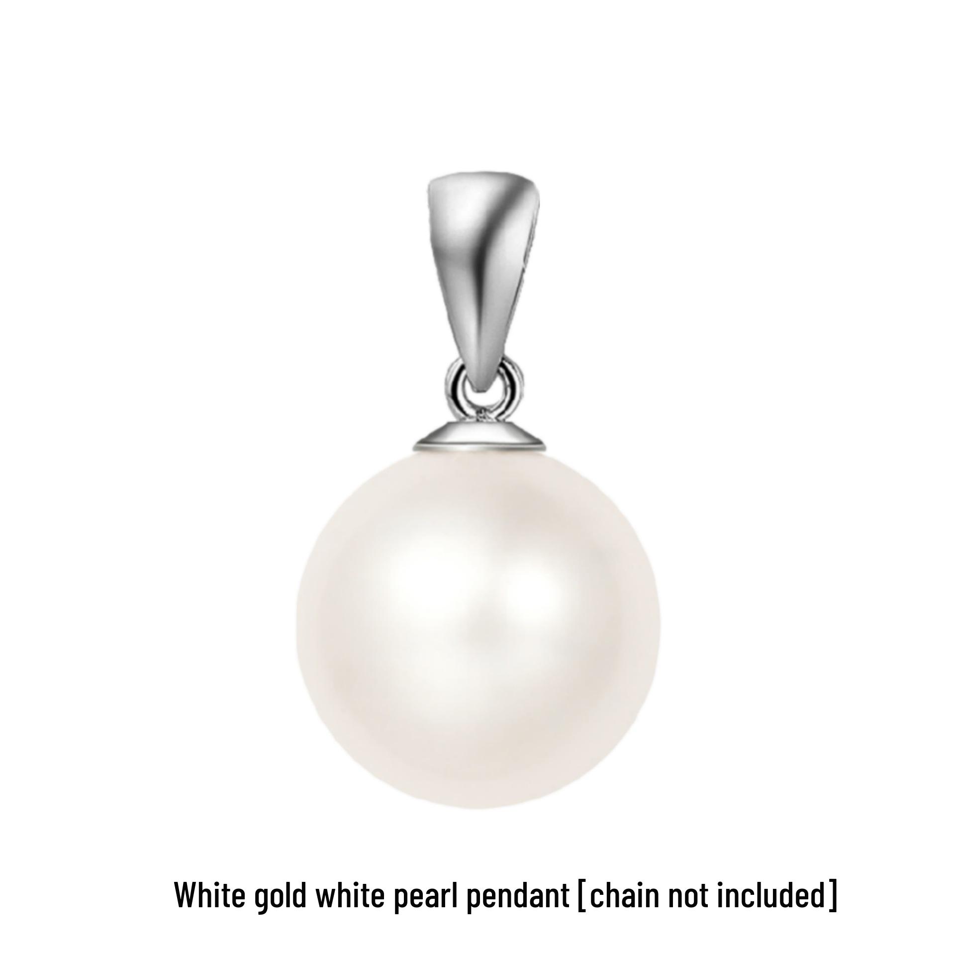 

Yalihua Элегантное корейское жемчужное ожерелье-подвеска - Дизайн с белыми круглыми бусинами