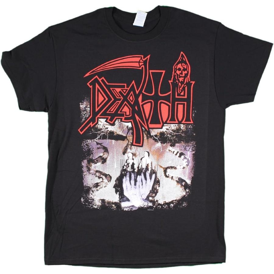 DEATH - Symbolické tričko s potiskem na zádech Černé