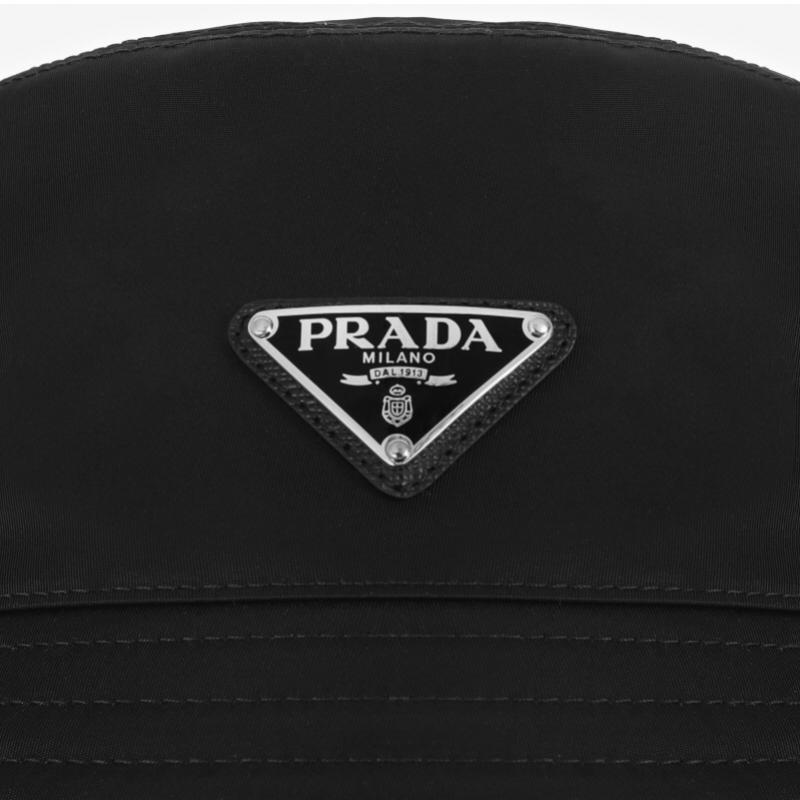 Prada Nylon Triangle Logo Bucket Hat 2hc137 2dmi F0002