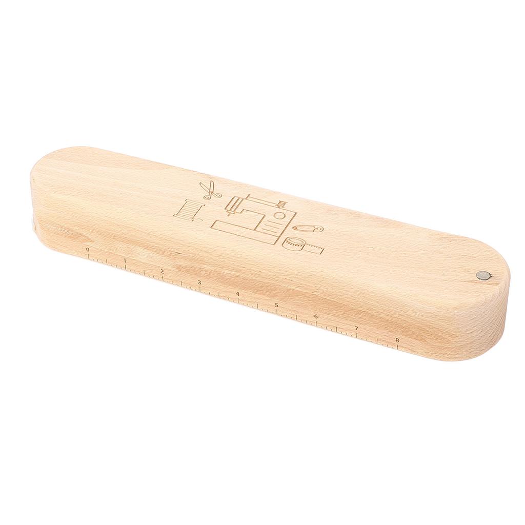 Tailor Clapper Solid Wood Quilter Pressing Seam Flattening Tool with Scale for Sewing Quilting