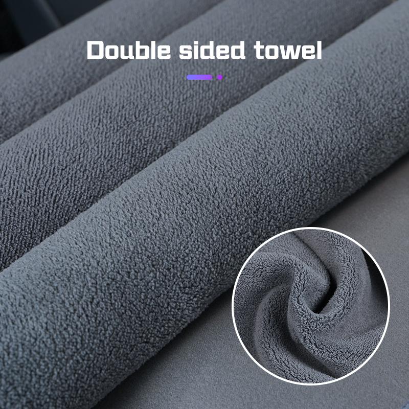 Suede Microfiber Car Wash Towel Clean Rag For BYD Tang F3 E6 Atto Yuan Plus Song Max G3 Interior Cleaning Brush Tools Accessoriy