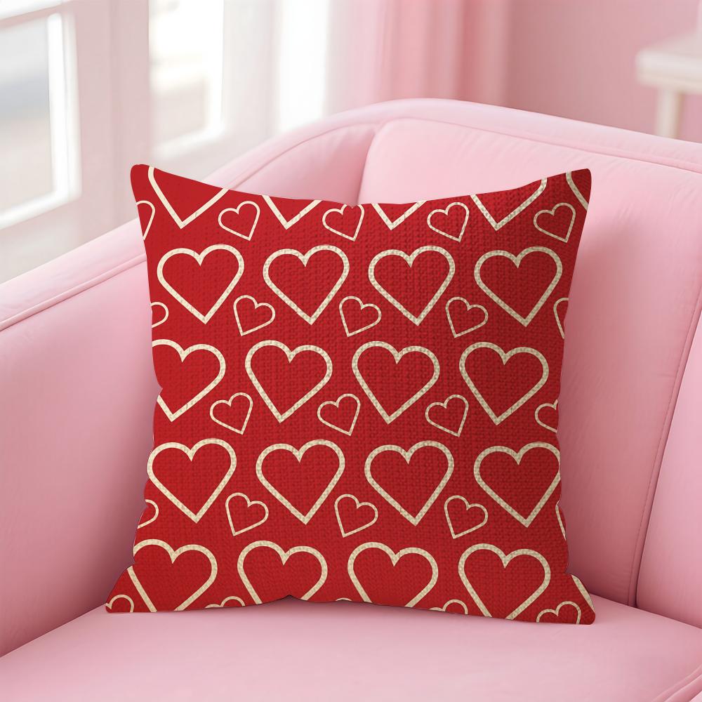 Gift for Lover Cushion Cover Comfort Sofa Bed Silky Elegant Invisible Zipper Decorative Holiday Gifts