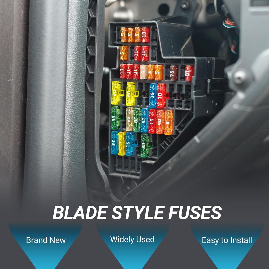 uxcell Car Fuse Type Fuse 10A Mini Fuse Durable Short Circuit Protection Red 20pcs