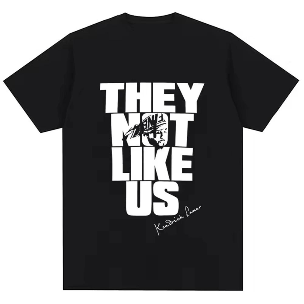 

Кендрик Ламар Новый Альбом They Not Like Us Футболка Мужская Женская Одежда Короткий Рукав Круглый Вырез Печать Футболка S