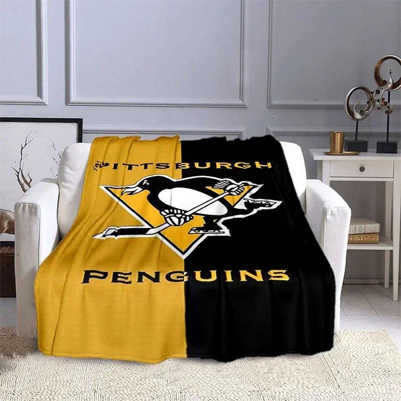 Ice Hockey Sports Printed Blanket Leisure Sofa Blanket,  Bed Sofa Office Air Conditioning Soft Leisure Travel Customizable Throw