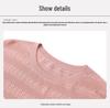 Mom's Summer Loose Round Neck Ice Silk Top 2026: New Style Short Sleeve Knit for Middle-Aged & Elderly Women, Plus Size Available
