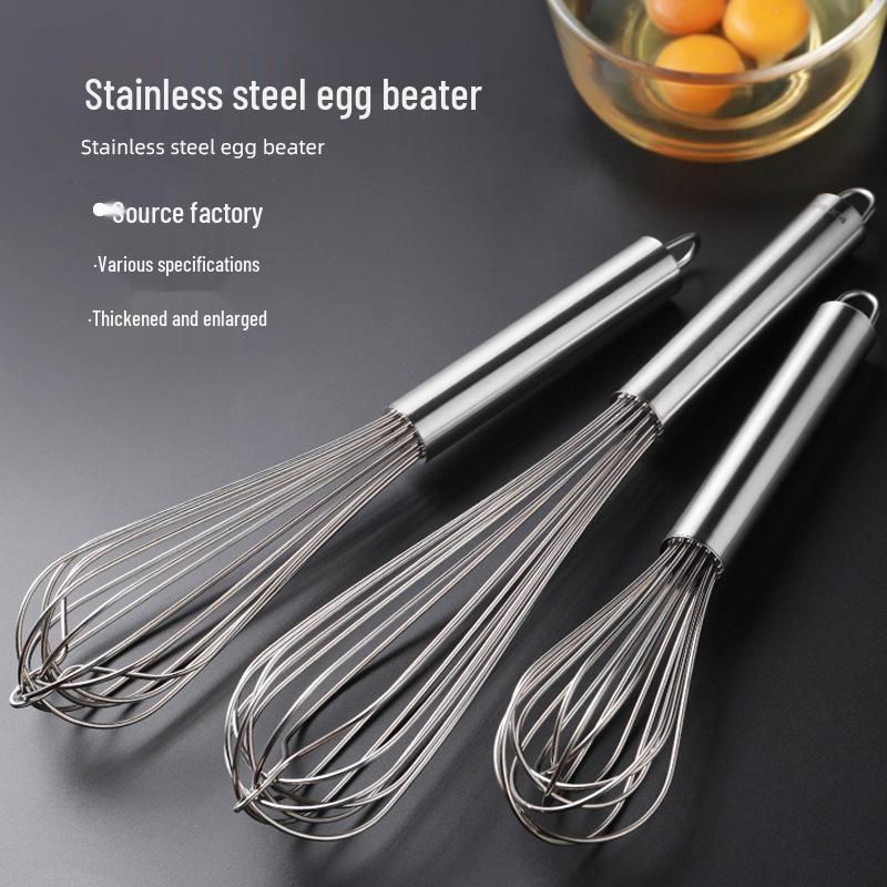 Ручной венчик и тестомес из нержавеющей стали 10-inch Full Steel Round Cover Egg Beater * 379