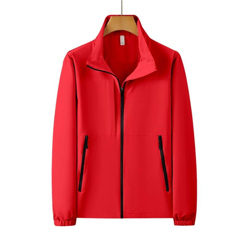 

Men s Outdoor Leisure Sports Zipper Mountaineering Clothing Spring and Autumn Clothing Waterproof Cardigan Jacket S червоний