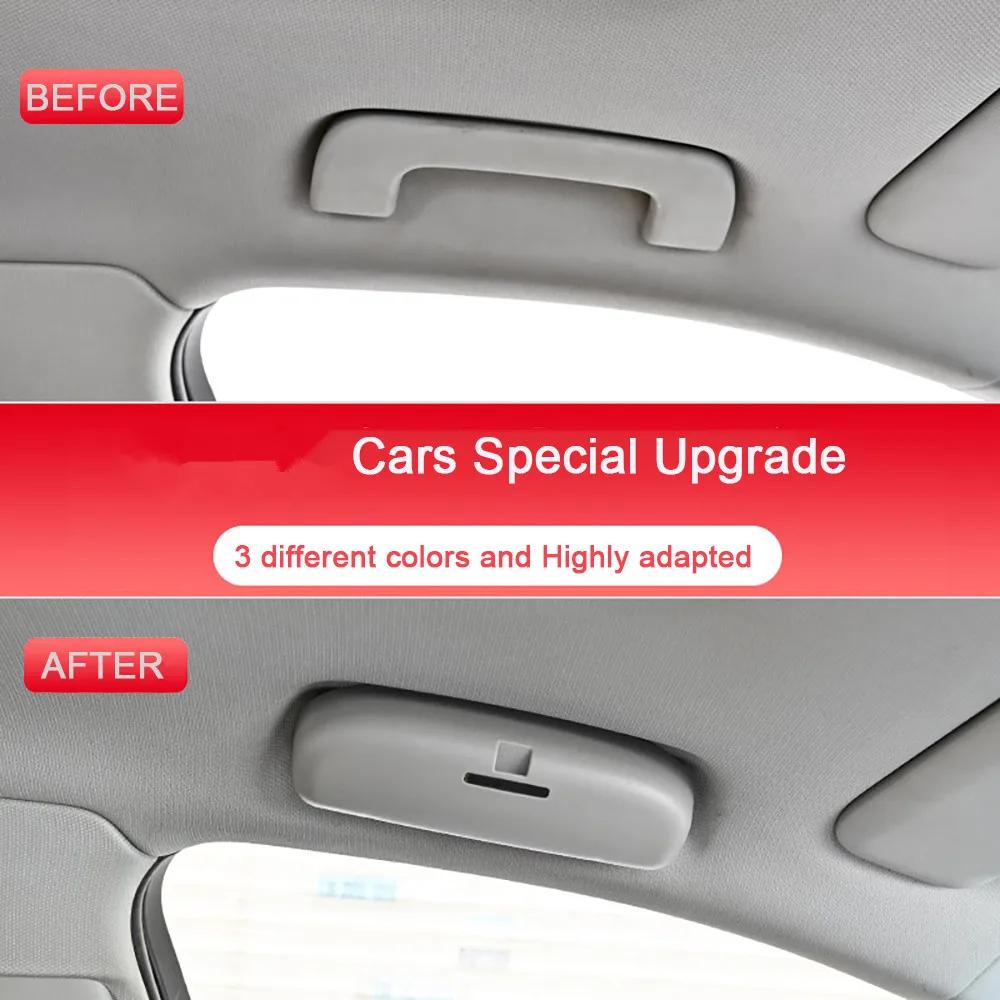 Car Glasses Case for Toyota Camry RAV4 CHR Corolla Yaris 2014 - 2024 Sunglasses Glasses Holder Storage Box Oganizer Accessories