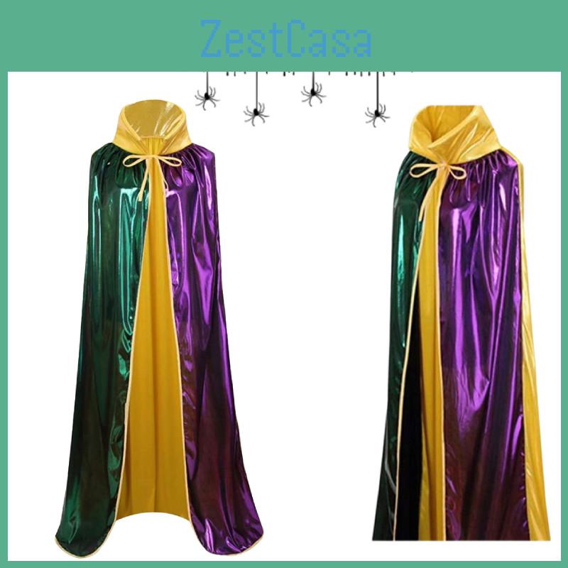 Chic Halloween Adult Hooded Cloak In Various Colors For Spooky Vampire Bride Looks
