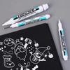 5/1Pcs Oily White Marker Pen Graffiti Pens Waterproof Permanent Gel Pencil Tire Notebook Glass Painting Pen 0.7mm 1mm 2.5mm