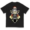 Santa Biker Christmas Kids T Shirt