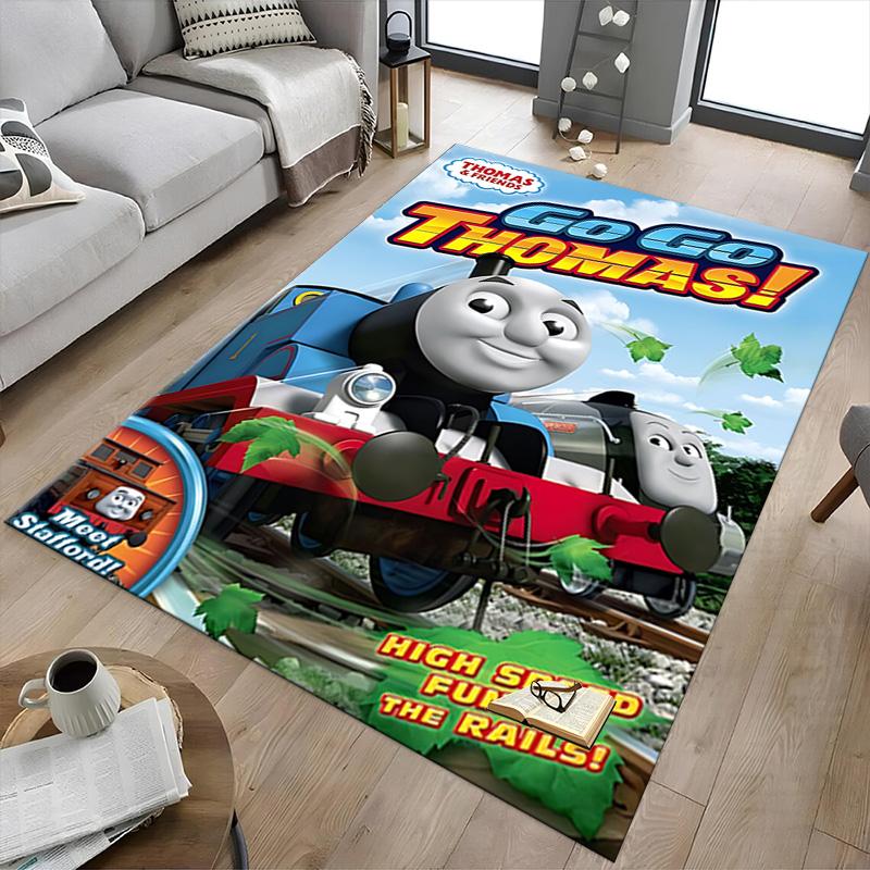 1pc Thomas Friends Adventure Carpet for Playroom Bedroom Living Room Sofa Home Decor,kids Game Area Rug Non-slip Floor Mat Y73040