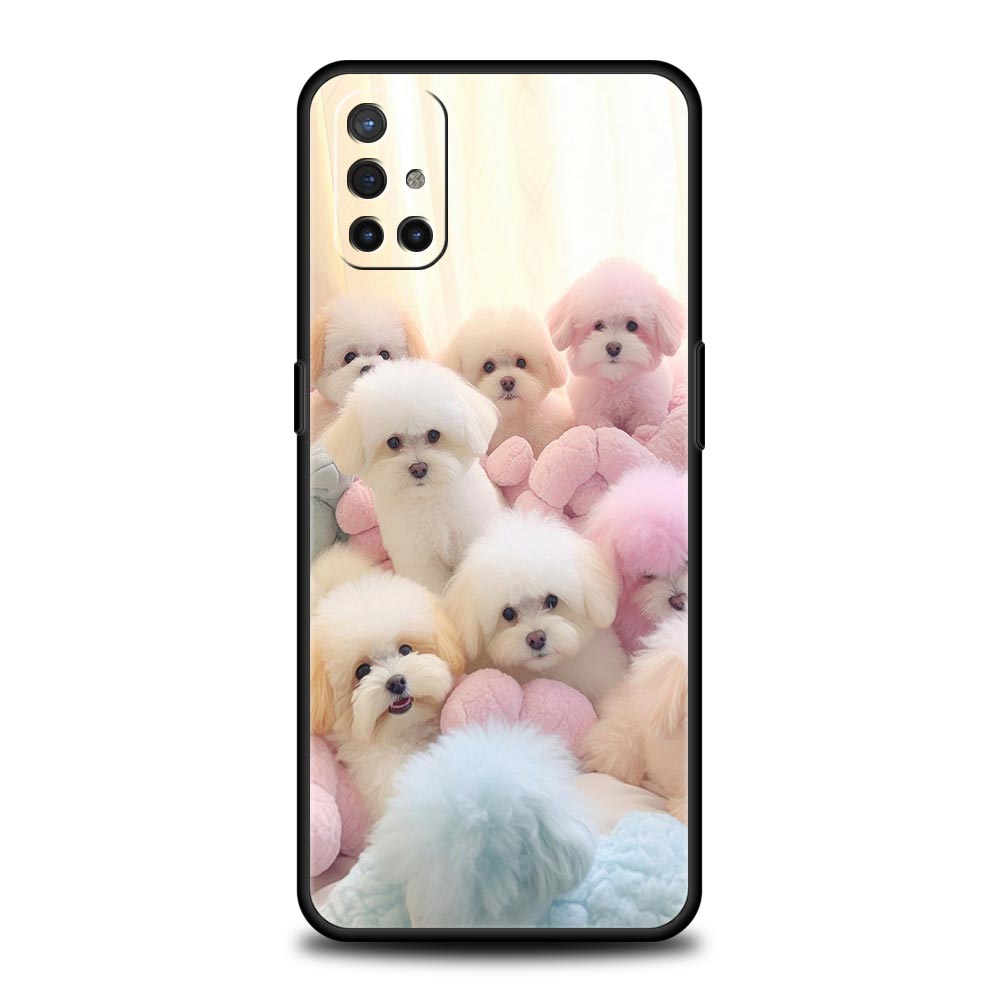 Cute Little Dog Phone Case For Oneplus 13R 13 12R 11 10T 10R Nord N100 N200 N10 10 9 9R 9RT CE 3 2 Z Pro 5G Soft TPU Cover Capas