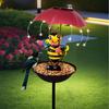 2 STÜCKE/3 STÜCKE Outdoor Eisen wasserdichte Statue Licht Simulation Tier Solarleuchte mit Biene und Flamingo Frosch und Kolibri Futterspender Funktion, Dekoration