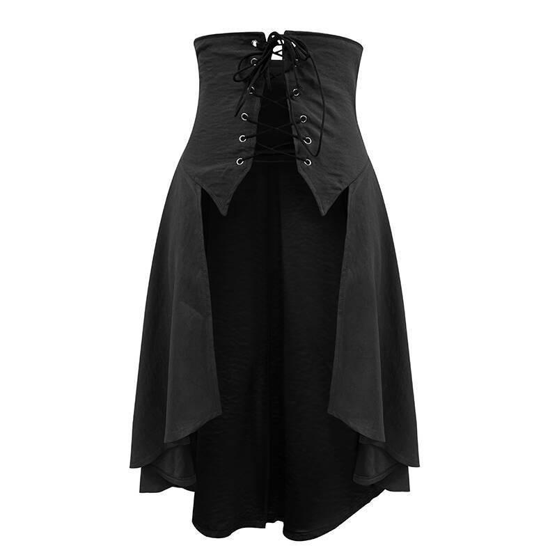 Women s Medieval Renaissance Pirate Corset Top - Long Sleeve Halloween Costume Medium