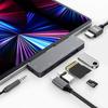 7in1 Latest iPad Pro Air Mini 6 Dedicated Docking Hub Hub 4K HDMI Output 60W PD Charging 5Gbps Data Transfer SD Card Reader Headphone Jack Type C