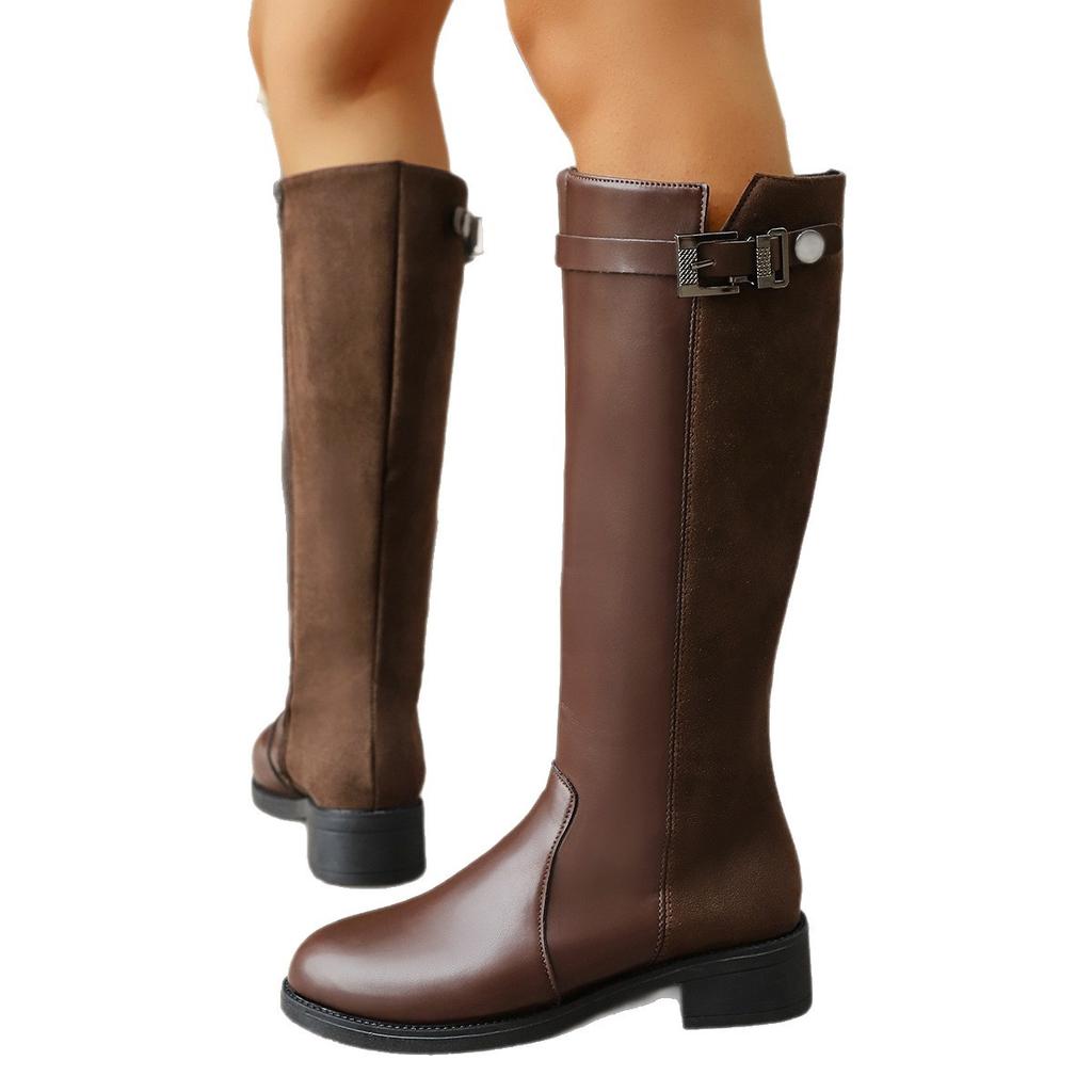 Autumn Winter Fashion Women Plus Size Shoes for Women 35-42 Warm Comfortable Platform Non-slip Knee-high Boots Women Shoes