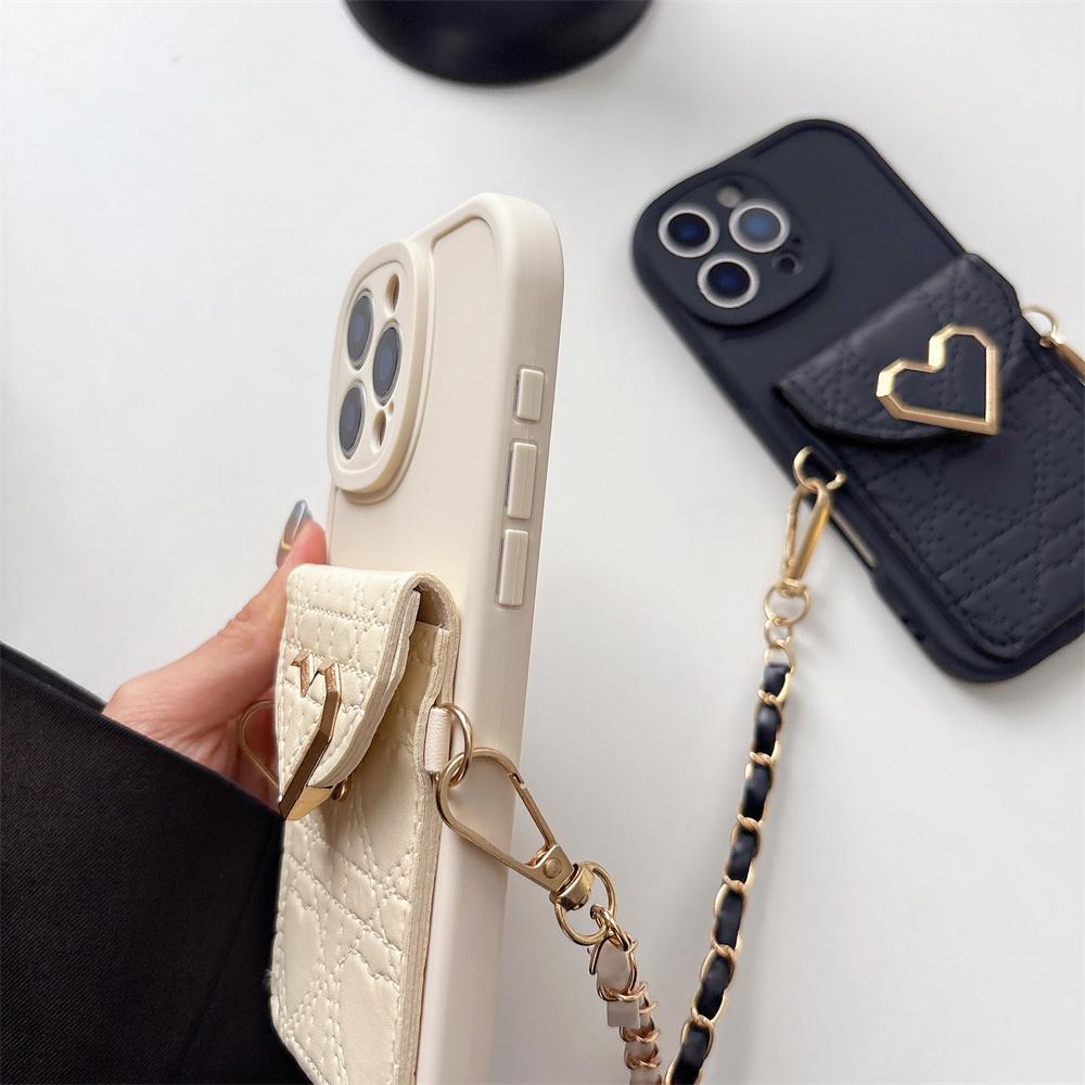 Crossbody Wallet Card Holder Phone Case for IPhone 17 Air 14 13 12 11 Pro Max 16 15 Plus XS XR X 7 8 Leather Protective Cover