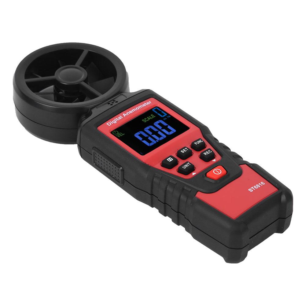 ST6816 LCD Handheld Digital Anemometer Wind Speed Temperature Meter Tester