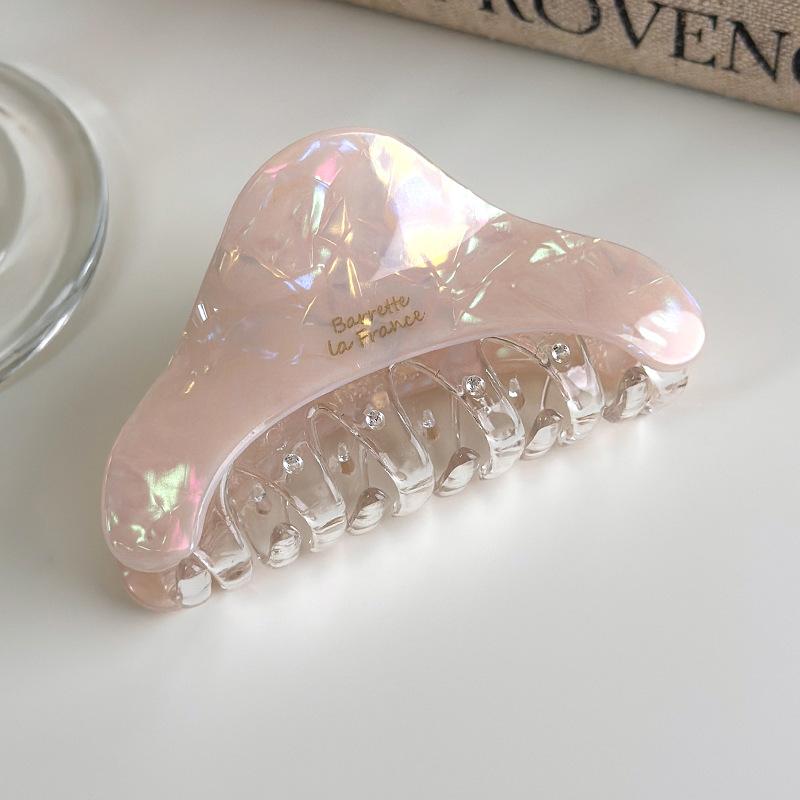 Retro Acetate Triangle Hair Claw Clips for Women Fashionable Colorful Shark Hairpins Barrettes Temperament Hair Accessories