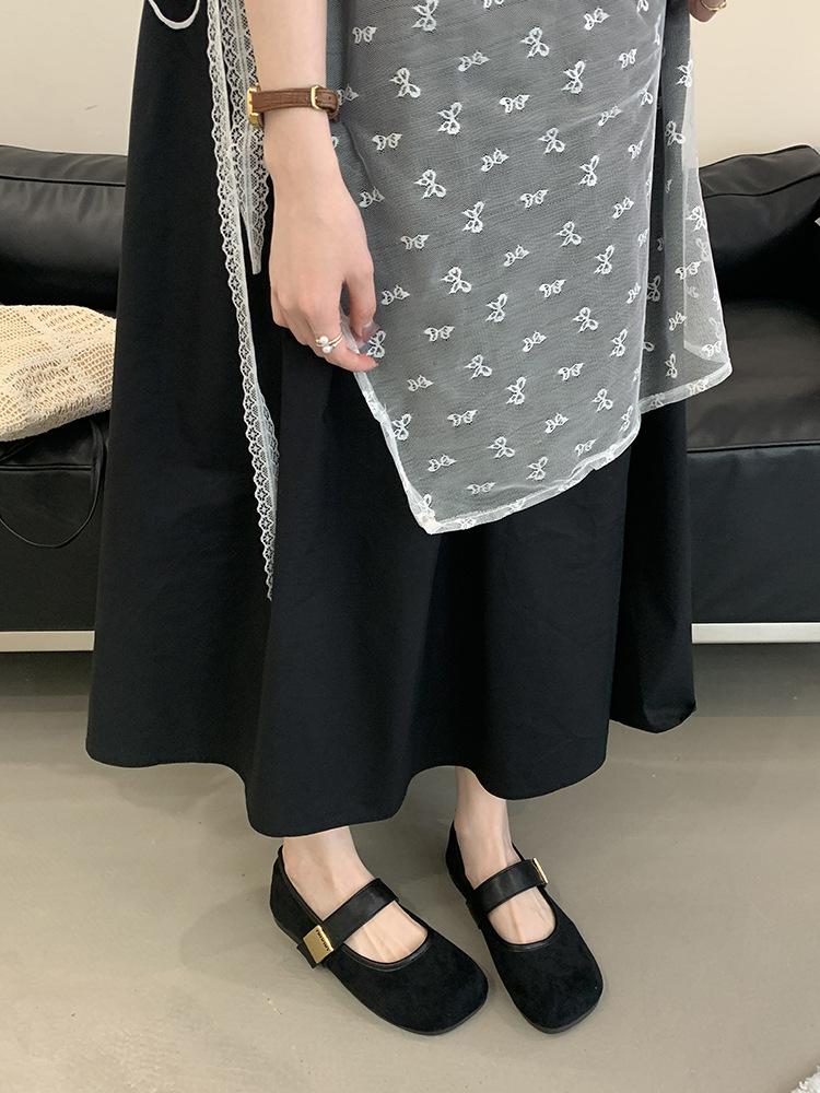 

Mary Jane gentle ballet ladyshoes flats French soft soles 2025 spring fashion single shoes fairy style women s shoes tide 40