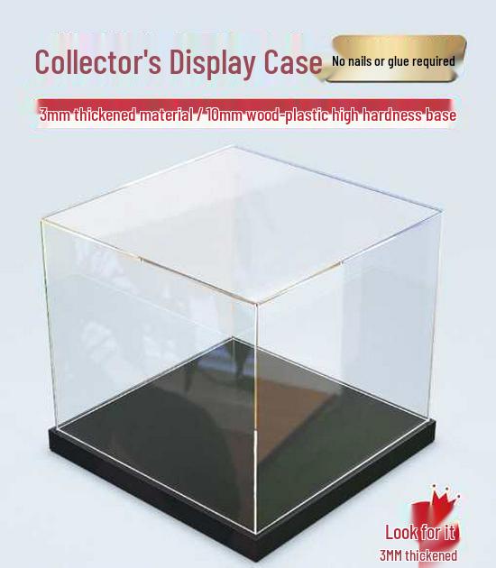 Wall-Mounted Dustproof Display Case for Anime Figures and Models