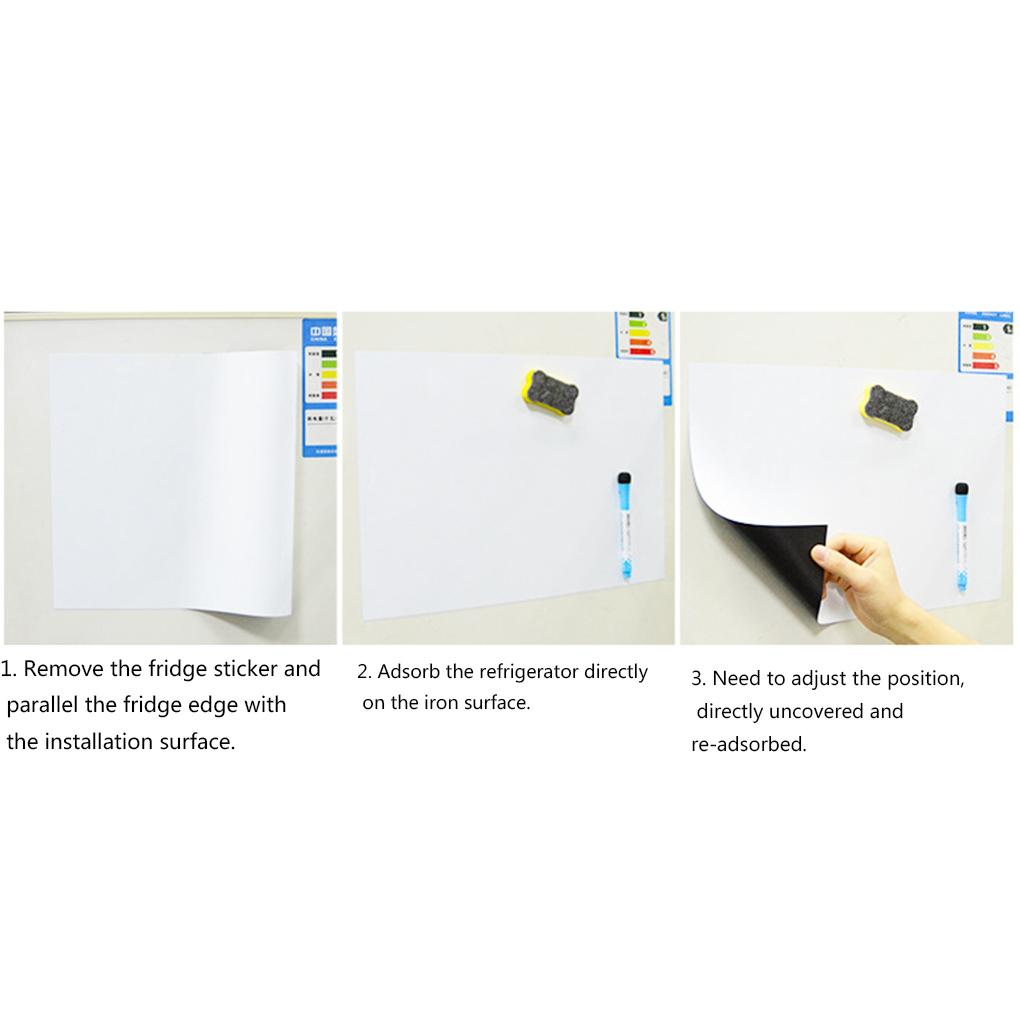 A3 Refrigerator Sticker Student Home Office Message Writing Soft Whiteboard Board