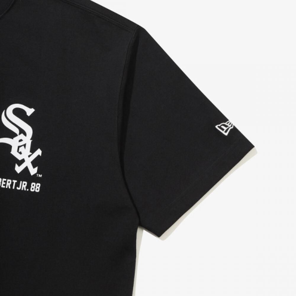 New Era Chicago WhiTe Sox SignaTure Player T shirT Black