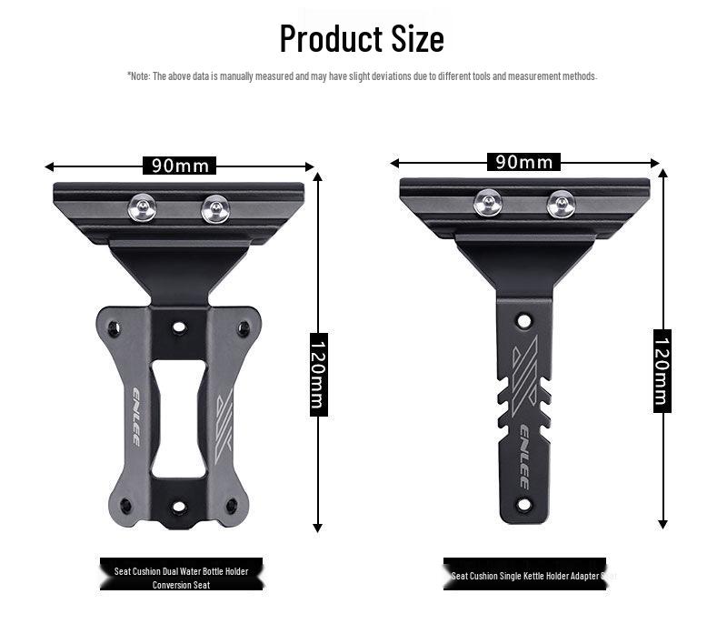 Bicycle Saddle Water Bottle Cage Adapter for Mountain and Road Bikes