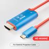 2M 4K 60/144HZ HDMI-kompatibler Anschluss Universeller Typ-C-zu-HDMI-kompatibler Adapter TV-Anschluss Dock für Switch 2 Zubehör